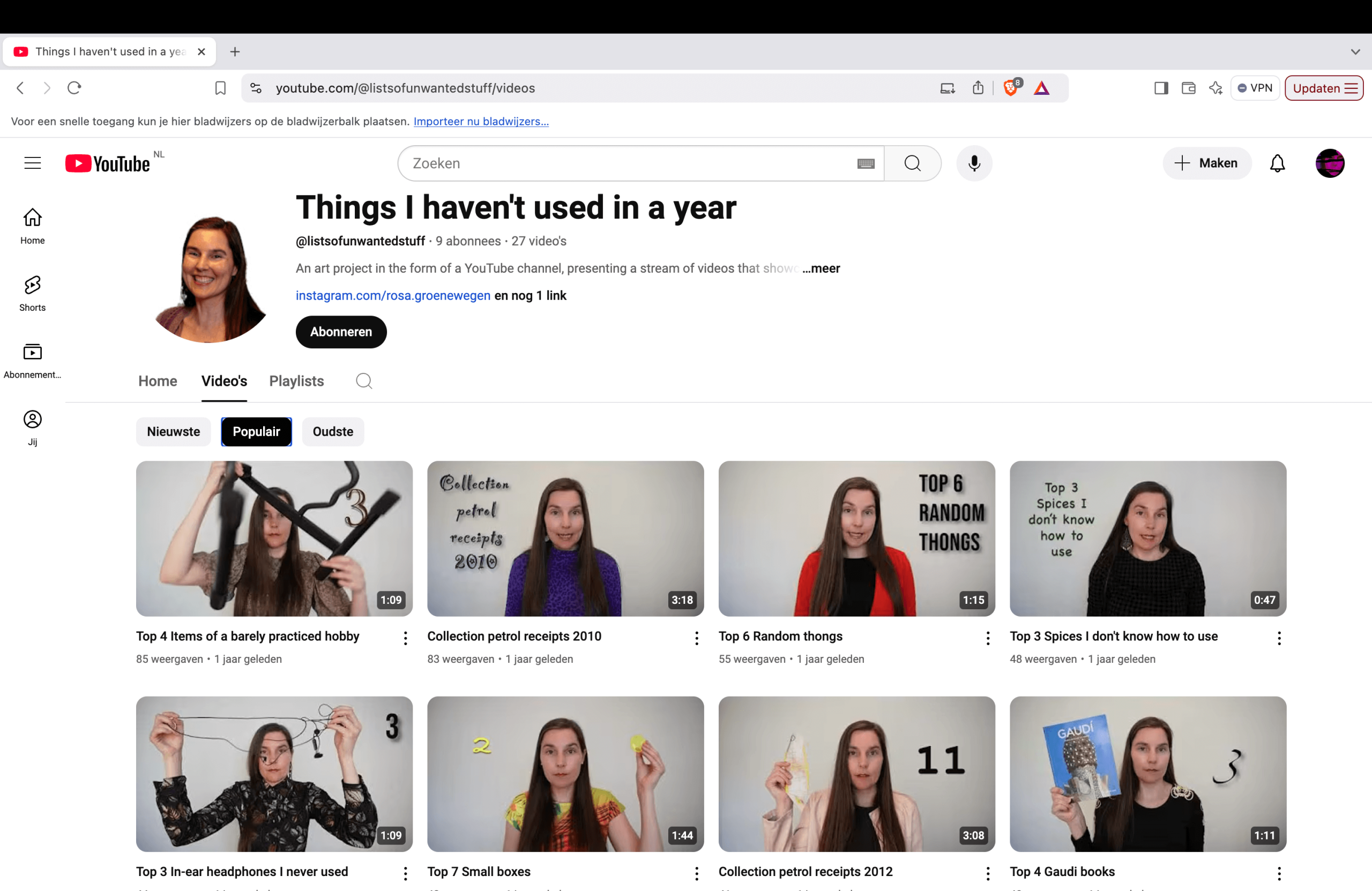 6. Things I haven't used in a year - Rosa Groenewegen 6. Things I haven't used in a year - Rosa Groenewegen